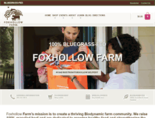 Tablet Screenshot of foxhollow.com